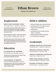 Beige Simple High School Resume Templates By Canva