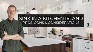 sink in a kitchen island pros cons