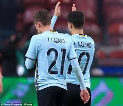 Hazard, 90') literally given a matter of seconds in the place of eden hazard as the belgians successfully looked to make the game and result safe. Belgium Star Eden Hazard And Brother Thorgan Play Together For The First Time Daily Mail Online