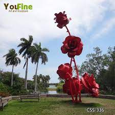 Large Metal Flower Sculpture You Fine