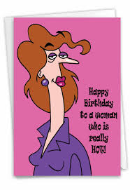 really hot woman funny birthday card