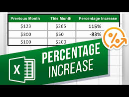 percene increase in excel