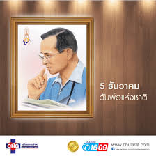 วันพ่อแห่งชาติ ตรงกับวันที่ 5 ธันวาคม ของทุกปี เป็นวันคล้ายวัน  เฉลิมพระชนมพรรษาของพระบาทสมเด็จพระปรมินทรมหาภูมิพลอดุลยเดชและเป็นวันชาติของไทย  - โรงพยาบาลจุฬารัตน์ 3 อินเตอร์