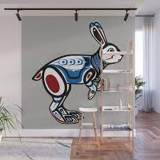 Haida Snowshoe Hare Wall Mural By Gabi