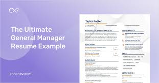 5 General Manager Resume Examples