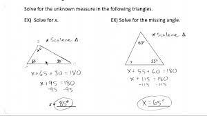 interior angles in a triangle you