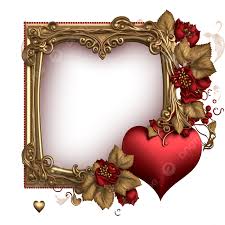 love rose flower frame