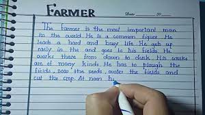 write essay on farmer you