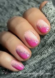 pale and hot pink grant ombre nails