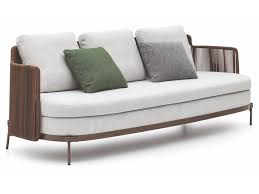 3 seater fabric garden sofa by minotti