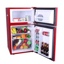 Keep your favorite foods, snacks, drinks. Frigidaire 3 2 Cu Ft Two Door Retro Mini Fridge Freezer Red Black Free Shipping Major Appliances Refrigerators Freezers