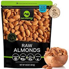 raw whole almonds unsalted sed