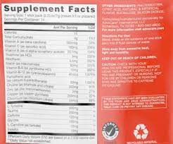 advocare spark nutrition facts