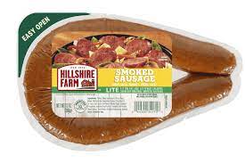 lite smoked sausage hillshire farm brand