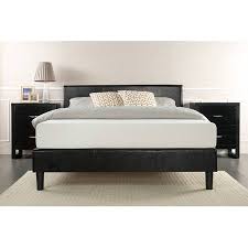 Zinus Faux Leather Platform Bed With