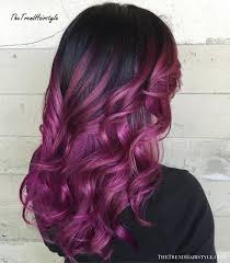 Black hair with highlights is gorgeous and trending strong right now. Purple And Violet For Black Hair 40 Versatile Ideas Of Purple Highlights For Blonde Brown And Red Hair The Trending Hairstyle