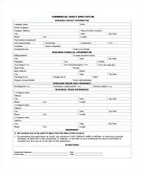 Business Credit Application Form Piliapp Co