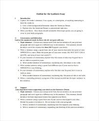 essay sample outline essay outline template examples of format and example  of an essay outline format 