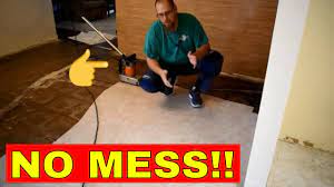 removing l and stick flooring you