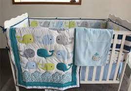 cute whale baby crib nursery bedding