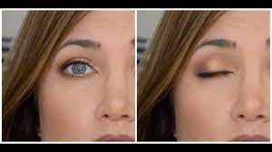 gold eye makeup tutorial blue eyes