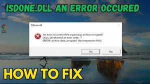 fix isdone dll an error occurred when