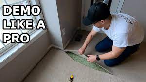 how to remove carpet and baseboards
