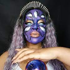 sorceress makeup halloween face paint