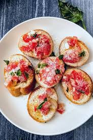 You can substitute chopped parsley or mixed herbs for the paprika. Simple Homemade Bruschetta With Fresh Tomato Basil Topping