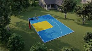 basketball half court dimensions a