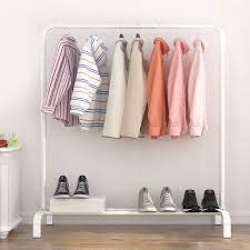 Clothes drying racks clothes dryer clothes line clothes hanger laundry rack outdoor outfit wall mount balcony drill. Simple Standing Clothes Rack Drying Hanger Floor Clothes Hanger Rack Storage Shelf Bedroom Furniture Coat Racks Aliexpress