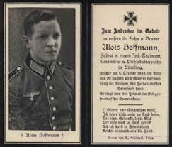 Totenzettel: Alois HOFFMANN (2. Weltkrieg) - Onlineprojekt ... - Hoffmann-Alois1