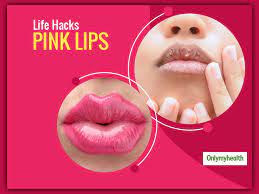 naturally soft pink and glossy lips