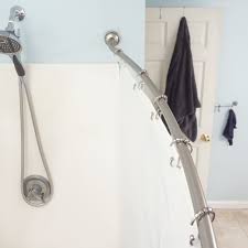 how to install a shower curtain rod foter