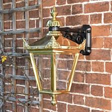 Brass Top Fix Victorian Wall Lantern