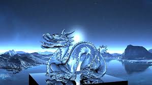 hd wallpaper blue dragon ilration