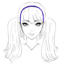 Standing in at 5' 2. How To Draw Anime Girl Hair For Beginners 6 Examples Gvaat S Workshop