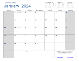 2024 calendar templates and images