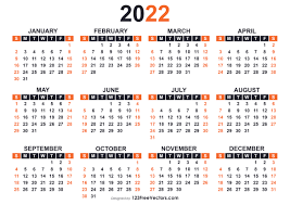 free 2022 free printable calendar templates