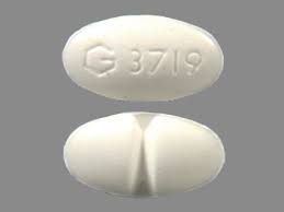 G 3719 Pill Images White Elliptical Oval