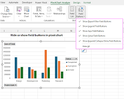customize pivot chart in excel