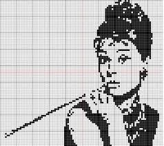 Audrey Hepburn Cross Stitch Chart Ive Got Way Too Many