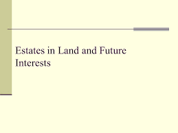 Estates In Land And Future Interests Ppt Video Online Download
