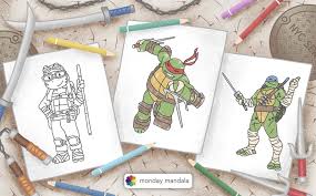 30 ninja turtles coloring pages free