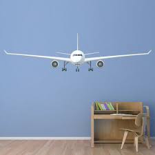 white airplane wall decal sticker ws