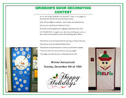 holiday door decorating