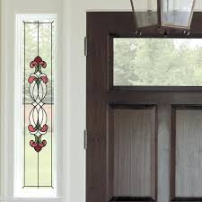 Inhome Red Hanover Stained Glass Decal