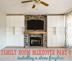 Airstone Fireplace Makeover