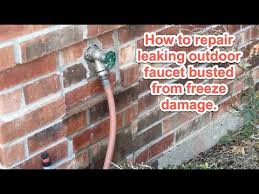 outdoor faucet repair from freezing