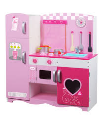 Unpacking kitchen set for children together. Classic Toy Wooden Kitchen Set Reviews Wayfair
